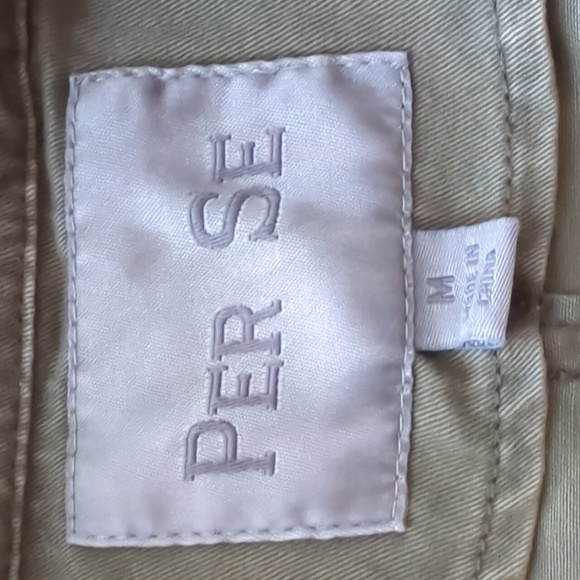 PerSe Khaki olive green military style jacket vest size Medium - Picture 7 of 8